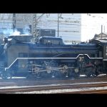 動態保存のSL！直江津D51レールパーク構内を走るD51-827