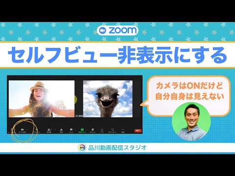 [ZOOM] セルフビューを非表示にする方法｜自分のビデオ映像を見えないようにするやり方【ZOOMお悩み相談室】
