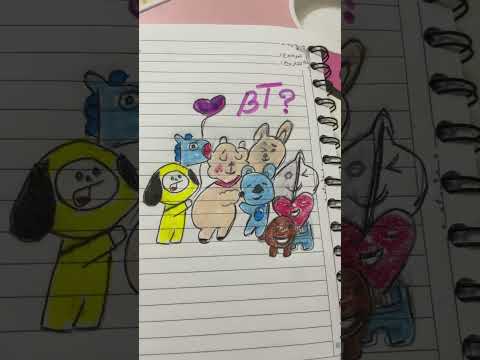 BT21 #short #shorts #status #subscribe #art #colors