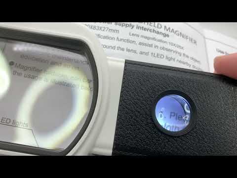 拡大鏡 ルーペ 女性 スタジオ おしゃれ ライト付き スタンドルーペ 倍率10倍 25倍 携帯用 LEDライト ブラックライト 老眼鏡 手持ち