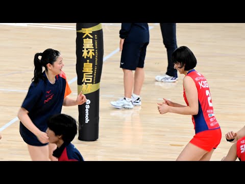 NECレッドロケッツ 試合前準備運動