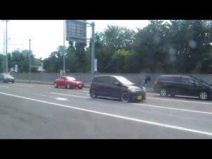 道北バス　1・名寄線（急行）　旭川名寄01　旭川駅前～花咲町7丁目　北海道旭川市　右側車窓　旭川スタルヒン球場　国道40号線　2022年6月