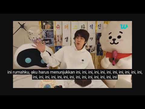 BTS Jin WEVERSE Live ( Sub Indo ) Happy Birthday Seokjin