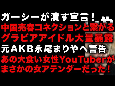 【ガーシー砲】グラビア業界が終わる！ガーシーが潰すと宣言の中国人アテンダークリスティンと関係あるグラビアアイドルを大量暴露　元AKB永尾まりやへ警告！　大食い女性YouTuberもまさか(TTMつよし