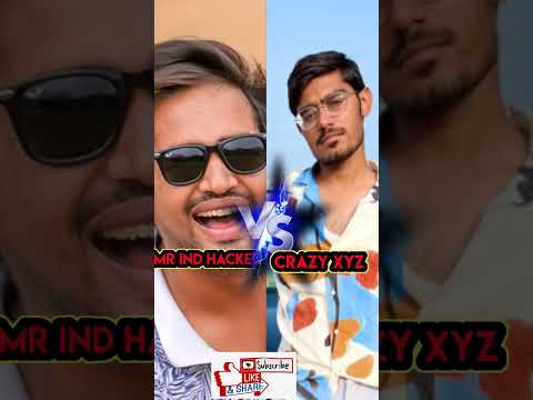 mr indian hacker vs crazy xyz  || mr indian hacker vs crazy xyz shorts#short #youtubeshorts #vs
