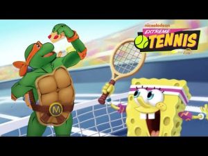Nickelodeon extreme tennis - with SpongeBob SquarePants and Mickey / Michelangelo￼ - Apple arcade￼