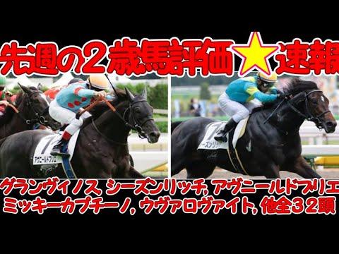 10/8,9,10(土日祝)全２歳馬勝ち上がり評価★★わかりやすい要点解説 #新馬戦 #２歳馬 #ＰＯＧ
