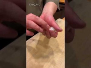 炙りホッキ貝の握りが美味すぎた #sushi#寿司