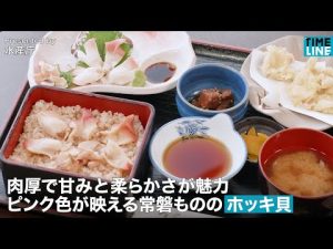 肉厚で甘みと柔らかさが魅力 ピンク色が映える常磐もののホッキ貝