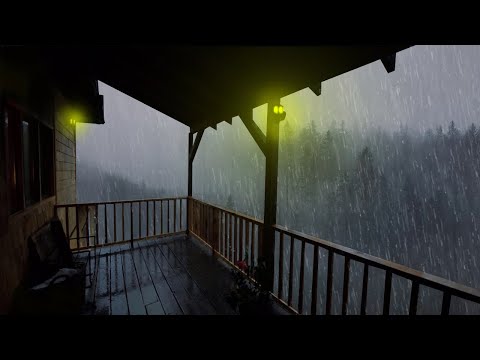 Lluvia Relajante Para Dormir - Sonido de Lluvia y Truenos en Techo - Rain Sounds For Sleeping 392
