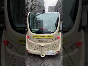 自動運転シャトルに乗ってみた。時速6キロ？！#shorts