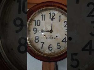 精工舎　グレシャム丸型ゼンマイ振り子時計