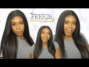 Motown Tress Glam Touch Human Hair Blend Lace Wig - HBL FREE26 --/WIGTYPES.COM