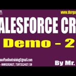 SALESFORCE CRM tutorials || Demo - 2 || by Mr. Sai On 24-01-2023 @7AM IST