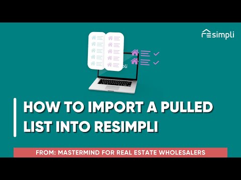 How to import a pulled list into REsimpli | Real Estate Investor CRM 2023