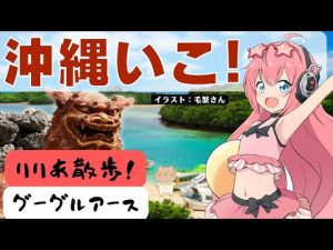 Googleアース】仮想散歩！寒いので沖縄行こう！琉球FCのスタジアムも　#りりあ散歩　#googleマップ