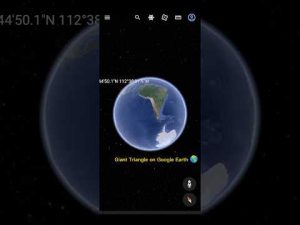 Giant triangle on Google earth🌎 #shorts #shortvideo #viralvideo