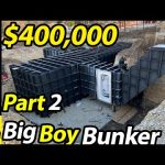 Big Boy bunker with a $100,000 Gun room Part 2- STAIRS