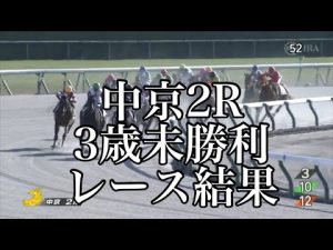1/22 中京2R 3歳未勝利 レース結果