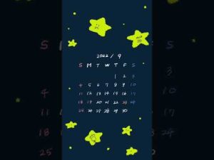 【2022年9月のカレンダー】ゆるいイラストの壁紙を配布します。【iPhone/ロック画面/待ち受け画面】
