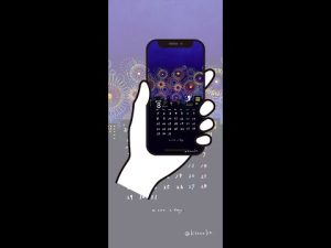 プレゼント中🎁ヒトネコさんの【８月】壁紙カレンダー