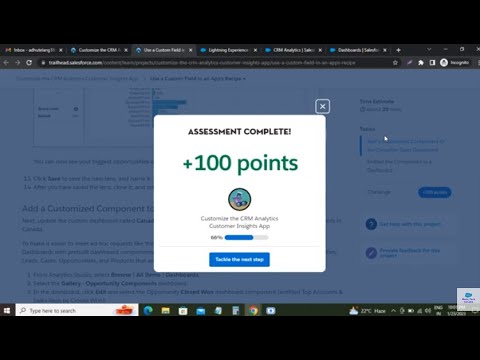 ​Use a Custom Field in an App’s Recipe | ​Customize the CRM Analytics Customer Insights App