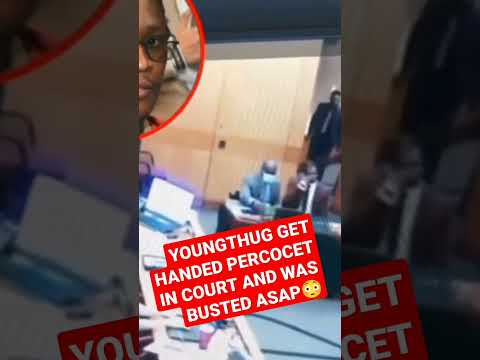 Young Thug gets Handed Percocet in Court😳 @youngthug #ysl #court #case #video #percocet #shorts