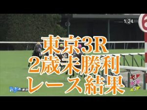 10/9 東京3R 2歳未勝利 レース結果