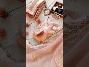 peach saree | pink saree #shortvideo #youtubeshorts #ytshort