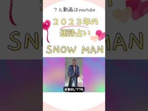 【SNOW MAN】の運勢を占う。目黒蓮の俳優キャリア、ラウールのモデル業、岩本照のサスケの成功、佐久間大介はなぜ猫を飼った？向井康二のタイでの活躍などスノーマン】ジャニーズ #shorts