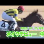 2023/01/15【パドック返し馬つき】中京3R　メイクデビュー中京　　☆キスオンザチーク　Curlin　＃レースは9分ころから